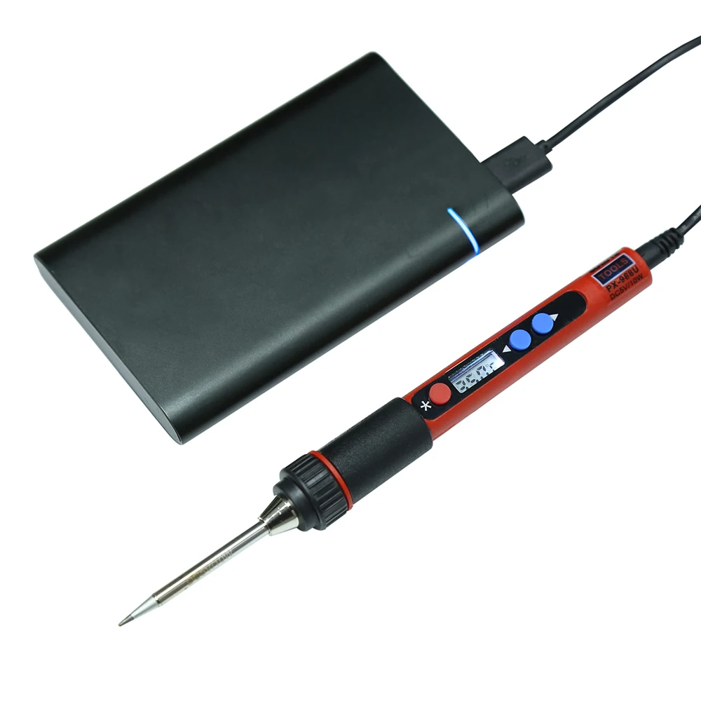 Portable Digital LCD USB Soldering Iron 5V 10W Ferro De Solda Adjustable Temperature Solder Iron Welding Tools
Portable Digital LCD USB Soldering Iron 5V 10W Ferro De Solda Adjustable Temperature Solder Iron Welding Tools