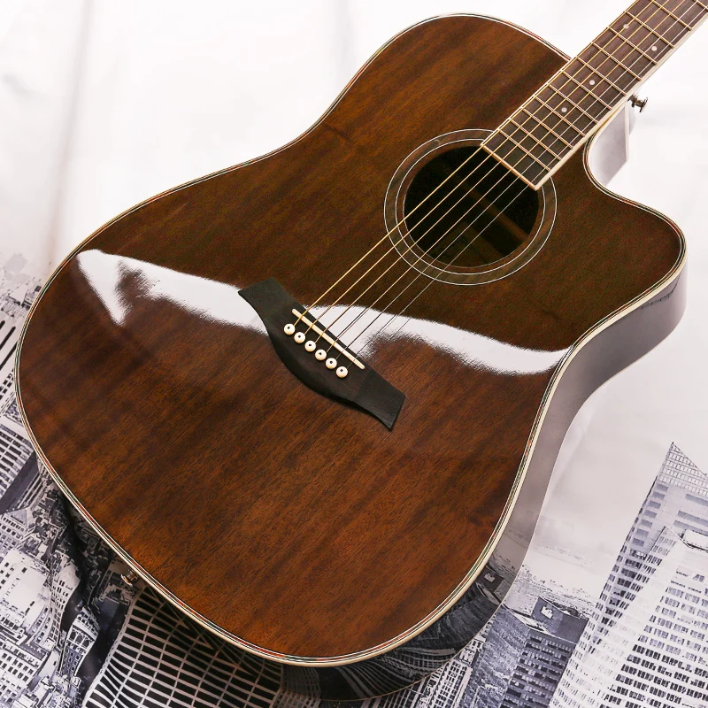 

Акустическая гитара для начинающих, с полым корпусом, предыдущая шестиструнная Реплика, комплект для гитары, музыкальное оборудование