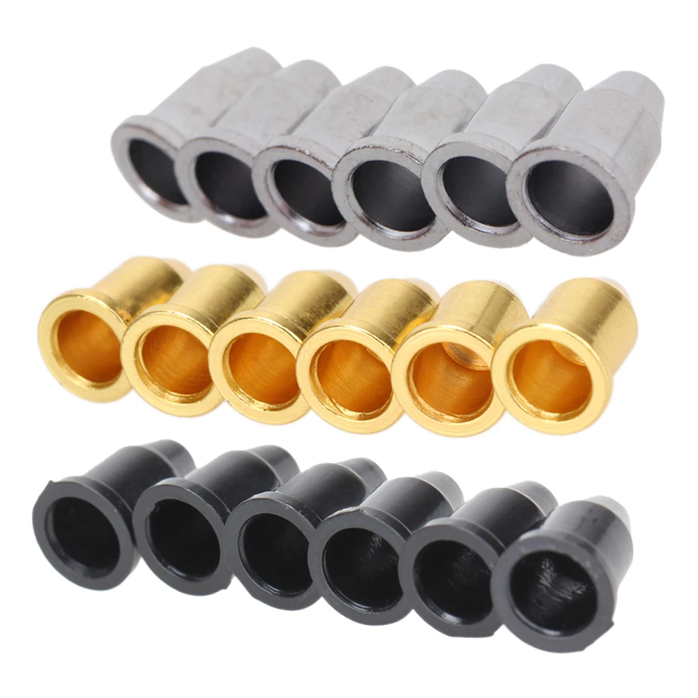 6pcs Guitar String Caps Mounting Buckle Through Body Ferrules Bushing Parts Guitar Accessories Black Silver Gold
6pcs Guitar String Caps Mounting Buckle Through Body Ferrules Bushing Parts Guitar Accessories Black Silver Gold