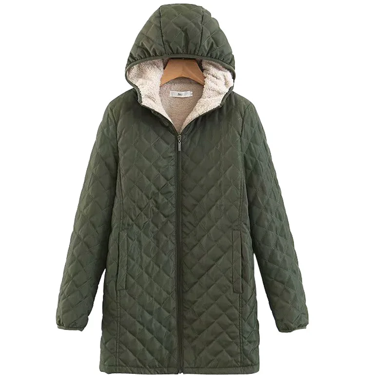 New standing collar medium length loose fitting light lamb wool cotton jacket for women
New standing collar medium length loose fitting light lamb wool cotton jacket for women