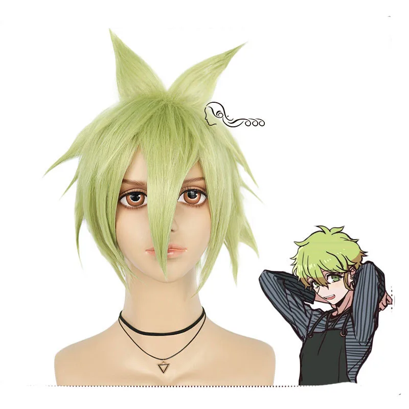Anime Danganronpa V3:Killing Harmony Rantaro Amami Cosplay Wig Accessories Men Heat resistant synthesis Hair Cosplay Wig 
Anime Danganronpa V3:Killing Harmony Rantaro Amami Cosplay Wig Accessories Men Heat resistant synthesis Hair Cosplay Wig