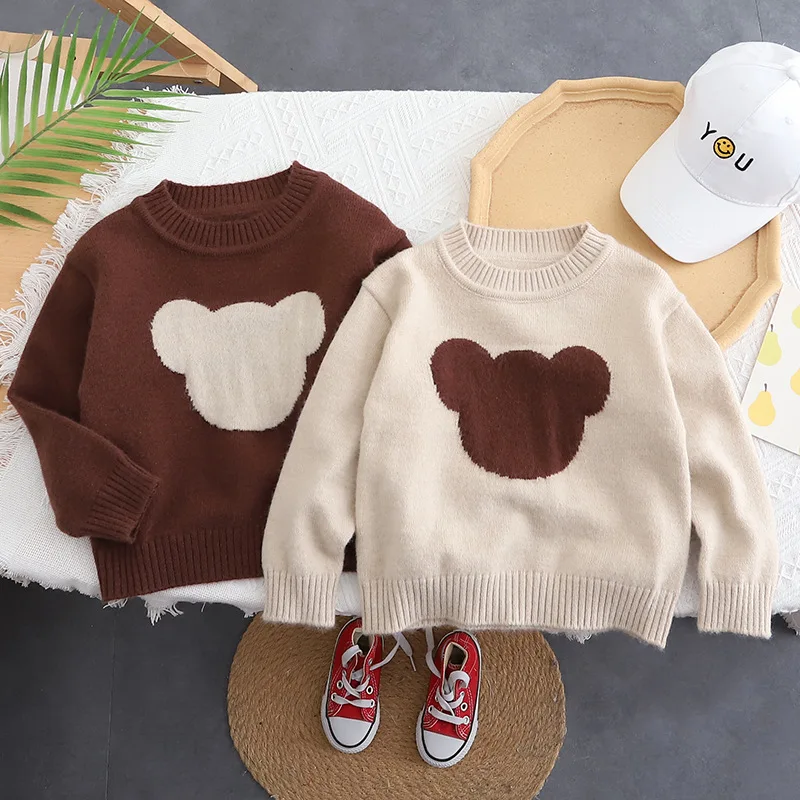Autumn Winter Boy Girl Children Knitting Solid Cartoon Sweater Kid Cotton Pullover Shirt Baby Casual Tops Coat Infant Costume
Autumn Winter Boy Girl Children Knitting Solid Cartoon Sweater Kid Cotton Pullover Shirt Baby Casual Tops Coat Infant Costume