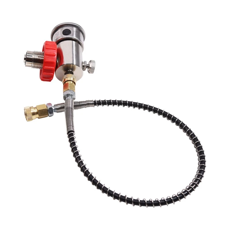 New-Valve Regulator Fill Station Hose For PCP Air Tank SCBA Cylinder 6000Psi G5/8-14 With Quick-Disconnect Plug
New-Valve Regulator Fill Station Hose For PCP Air Tank SCBA Cylinder 6000Psi G5/8-14 With Quick-Disconnect Plug