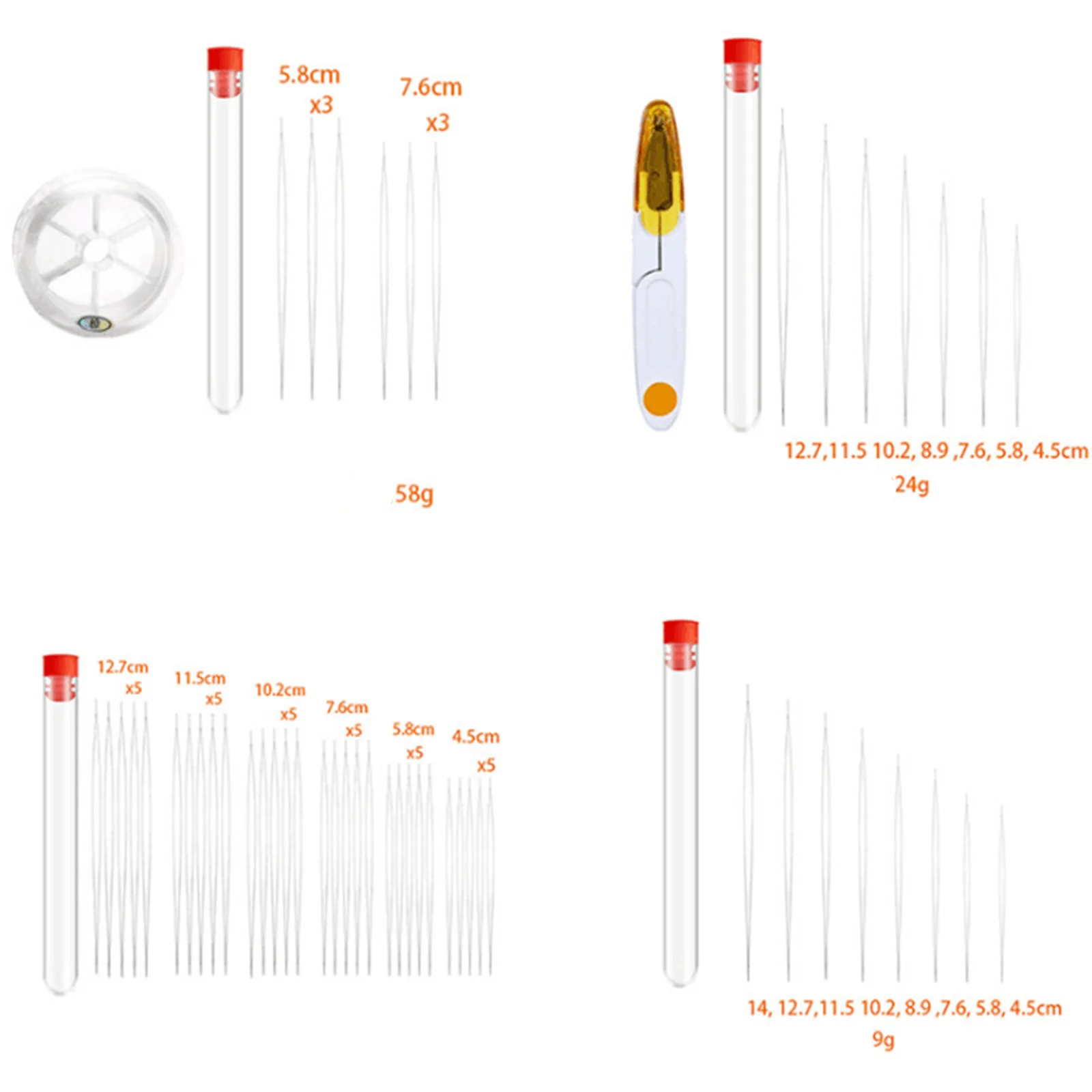 Handmade Iron Alloy Big Eye Beading Needles Set for Jewelry Making With Needle Bottle Silver Color Jewelry Tools 15cmx1.3cm,1Set
Handmade Iron Alloy Big Eye Beading Needles Set for Jewelry Making With Needle Bottle Silver Color Jewelry Tools 15cmx1.3cm,1Set