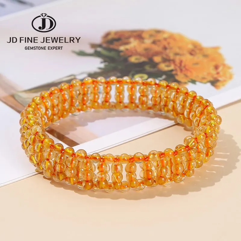 JD Natural Golden Rutilated Quartz Braided Bangles Women Vintage Reiki Energy Thin Beads Knitted Stretch Bangles Yoga Jewelry
JD Natural Golden Rutilated Quartz Braided Bangles Women Vintage Reiki Energy Thin Beads Knitted Stretch Bangles Yoga Jewelry