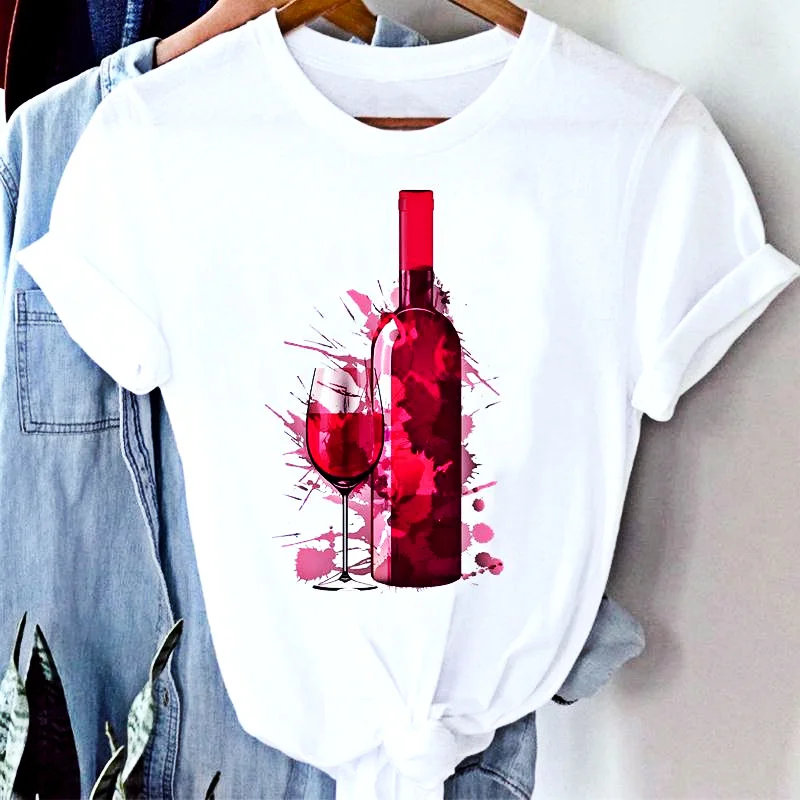 2022 T-shirts Women Cartoon Wine Funny Fashion Clothing Spring Summer Clothes Graphic Tshirt Top Lady Print Female women tops
2022 T-shirts Women Cartoon Wine Funny Fashion Clothing Spring Summer Clothes Graphic Tshirt Top Lady Print Female women tops