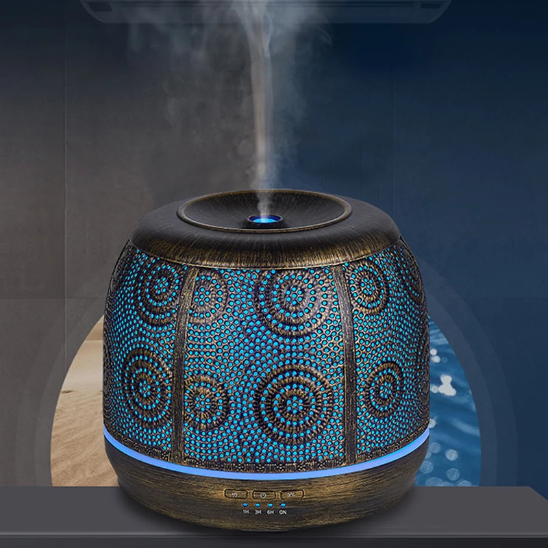 Metal Essential Oil Diffuser Home Aroma Diffuser Suitable for Large Room 500ml Ultrasonic Cool Mist Essential Oil Diffuser
Metal Essential Oil Diffuser Home Aroma Diffuser Suitable for Large Room 500ml Ultrasonic Cool Mist Essential Oil Diffuser