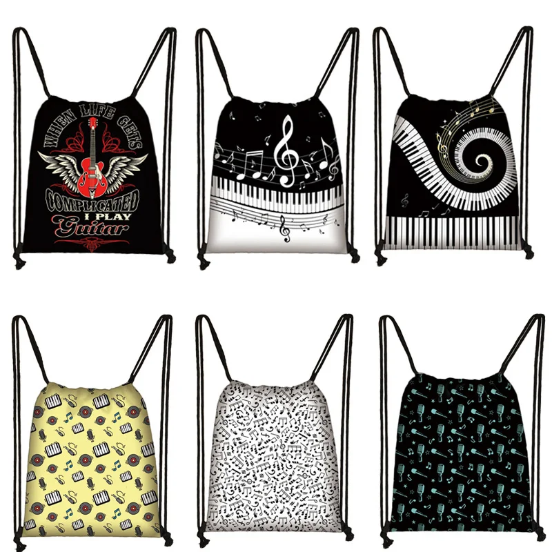 Piano / Guitar / Musical Notes Drawstring Bag Women Backpack Teenager Boys Girls Storage Bag Kids Bookbag Ladies Travel Bag
Piano / Guitar / Musical Notes Drawstring Bag Women Backpack Teenager Boys Girls Storage Bag Kids Bookbag Ladies Travel Bag