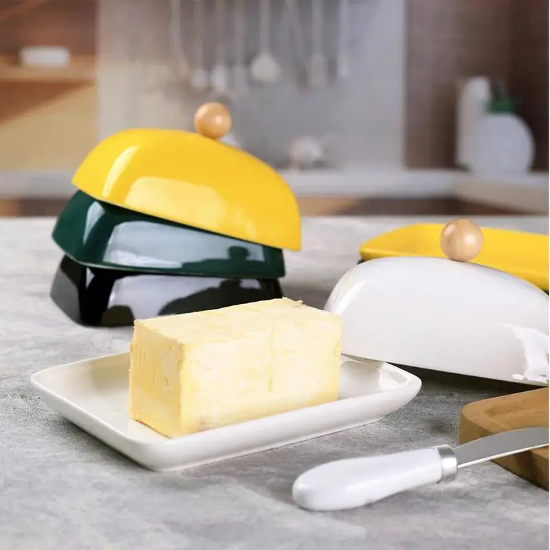 Butter Dish With Lid Covered Butter Crock Container Ceramic Sealable Butter Holder With Cover Ceramic Butter Simple Container
Butter Dish With Lid Covered Butter Crock Container Ceramic Sealable Butter Holder With Cover Ceramic Butter Simple Container