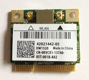 New Wireless wlan Card For DELL DW1520 For Broadcom BCM43224 BCM943224HMS Half MiniPCI-E Network wlan Card 300Mbps
New Wireless wlan Card For DELL DW1520 For Broadcom BCM43224 BCM943224HMS Half MiniPCI-E Network wlan Card 300Mbps