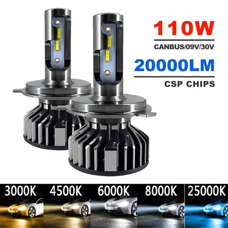 2PCS Car Lights H4 LED 110W Auto LED H1 H3 20000LM H7 Lamp For Car Headlight Bulbs H8 H9 H11 9005 9006 9012 Fog Light 9V-30V
2PCS Car Lights H4 LED 110W Auto LED H1 H3 20000LM H7 Lamp For Car Headlight Bulbs H8 H9 H11 9005 9006 9012 Fog Light 9V-30V