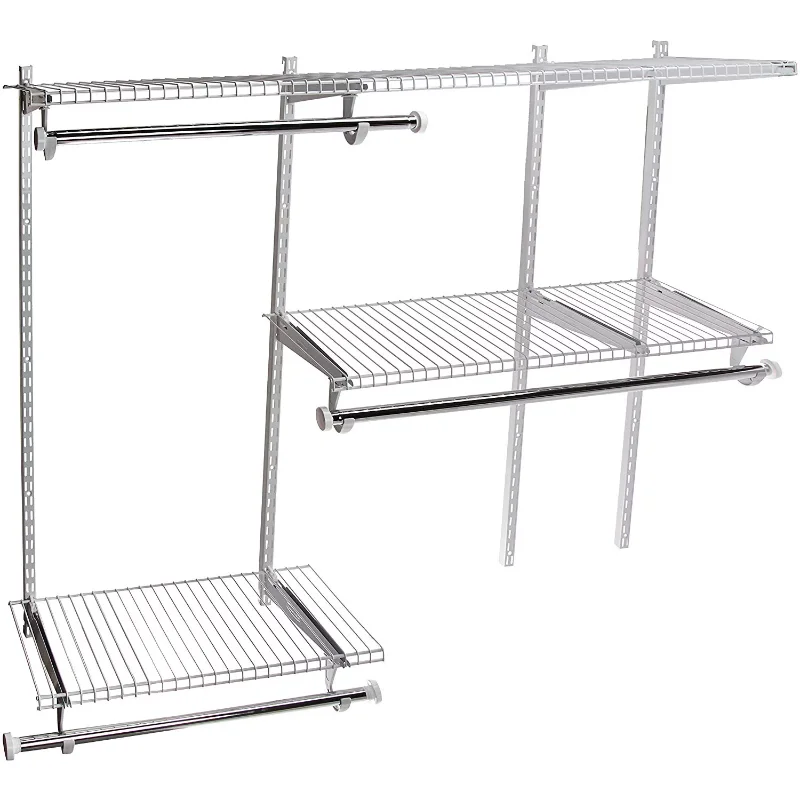 Rubbermaid 3-6ft Steel Expandable Closet Kit Organization Storage Solution, White
Rubbermaid 3-6ft Steel Expandable Closet Kit Organization Storage Solution, White
