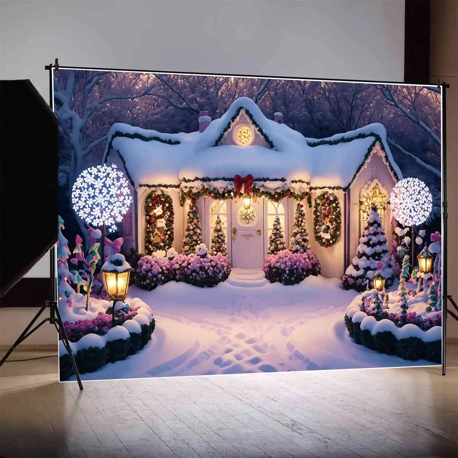 MOON.QG Photography Backdrop Christmas Home Garland Door Silver Gold Photo Booth Background Custom Snow Floor Photoshoot Props
MOON.QG Photography Backdrop Christmas Home Garland Door Silver Gold Photo Booth Background Custom Snow Floor Photoshoot Props