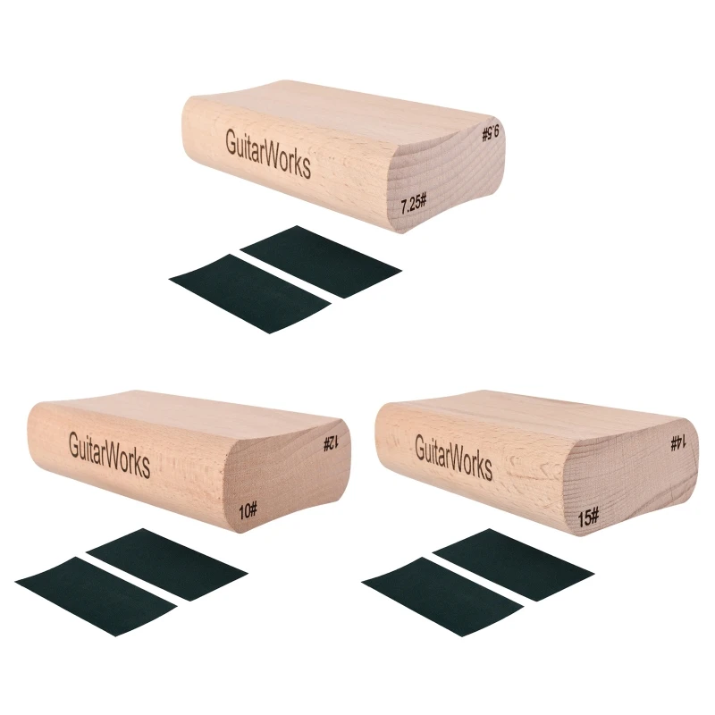 918E Guitar Block Luthier Tool Wood Fingerboard Fret Leveling Sanding Polished Block with 2 Pieces Abrasive Paper For Guitar
918E Guitar Block Luthier Tool Wood Fingerboard Fret Leveling Sanding Polished Block with 2 Pieces Abrasive Paper For Guitar
