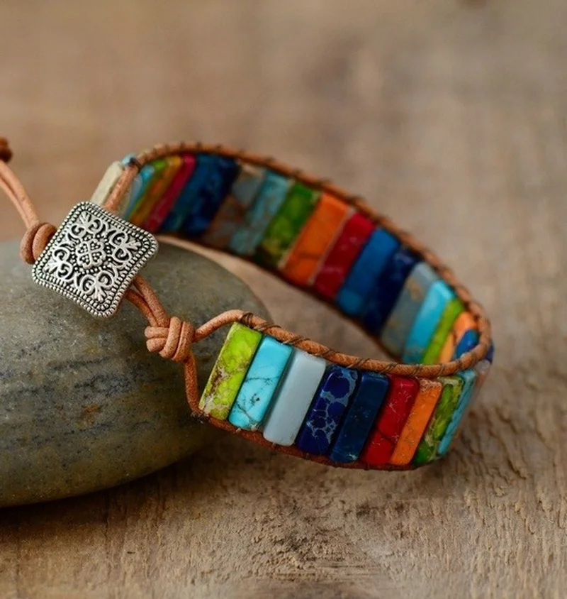 2022 New Hot Sale Style Multicolor Natural Gem Leather Tibetan Gypsy Beaded Adjustable Bracelet for Men and Women
2022 New Hot Sale Style Multicolor Natural Gem Leather Tibetan Gypsy Beaded Adjustable Bracelet for Men and Women