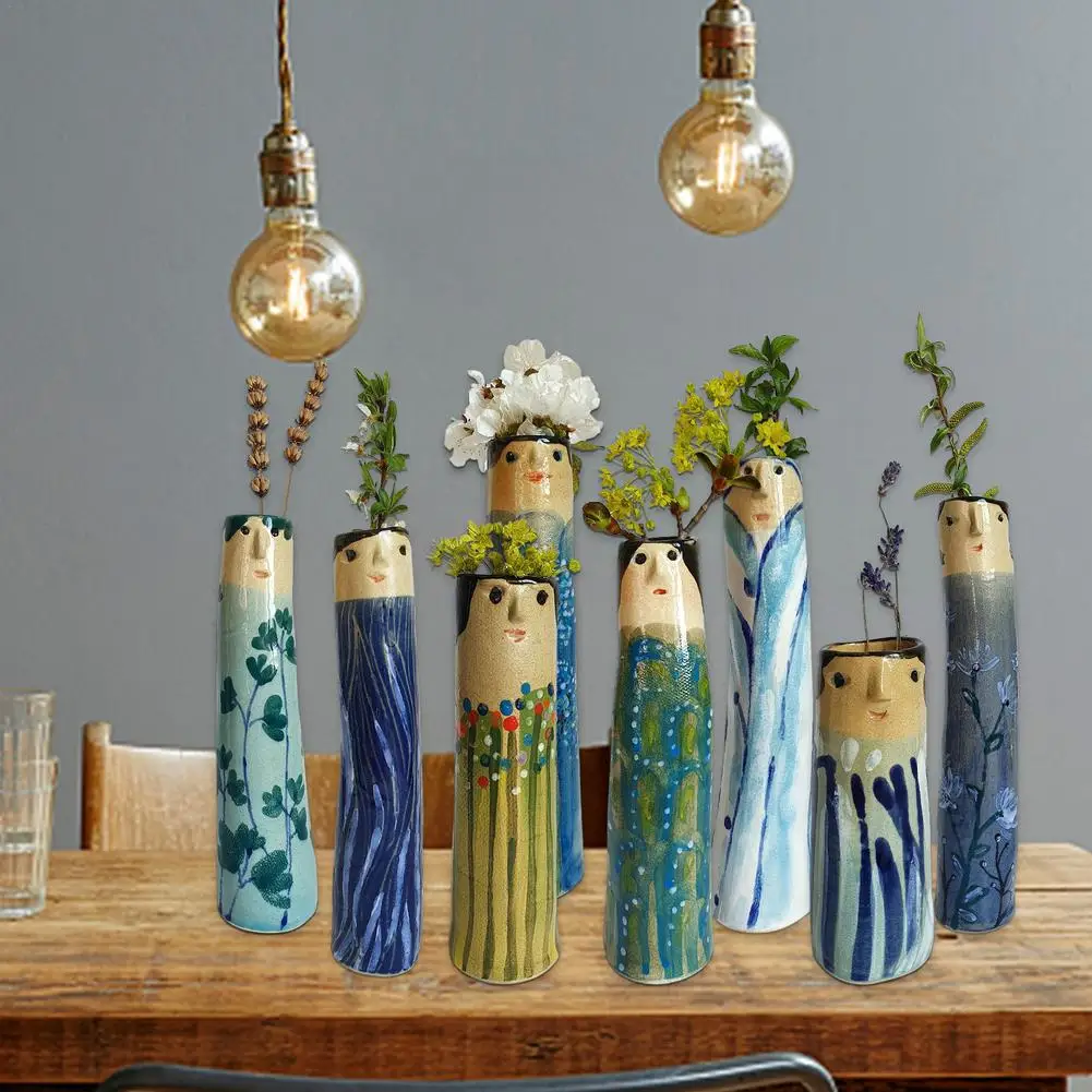 Creative Bohemian Family Vase Boho Painting Human Face Vase Resin Flower Vase Farmhouse Rustic Style Home Decoration Table Decor
Creative Bohemian Family Vase Boho Painting Human Face Vase Resin Flower Vase Farmhouse Rustic Style Home Decoration Table Decor