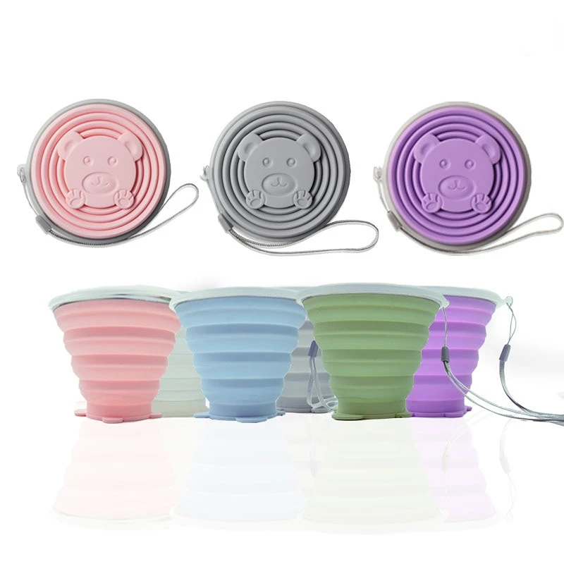 Creative Telescopic Mouthwash Cup Portable Silicone Folding Cup with Lid Heat Resistant Water Coffe Cup for Outdoor Camp Travel 
Creative Telescopic Mouthwash Cup Portable Silicone Folding Cup with Lid Heat Resistant Water Coffe Cup for Outdoor Camp Travel