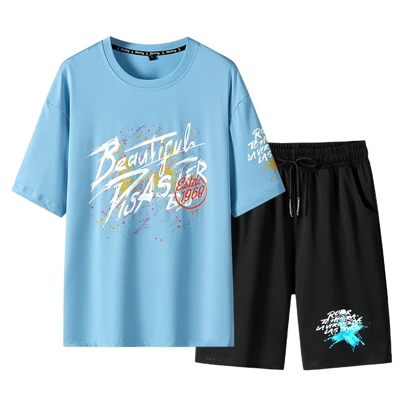 Fashion Summer Sport Men Shorts Sleeve T-Shirt + Shorts 2 Pieces Sets Daily Clothes Male Suits Tracksuit Hawaiian Set Streetwear
Fashion Summer Sport Men Shorts Sleeve T-Shirt + Shorts 2 Pieces Sets Daily Clothes Male Suits Tracksuit Hawaiian Set Streetwear