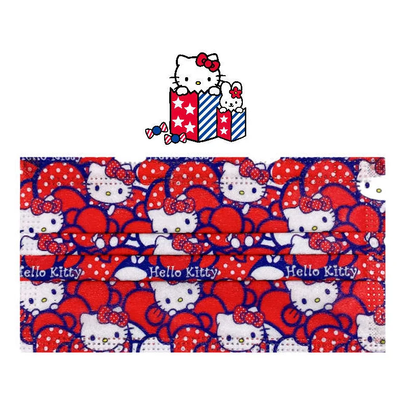 50Pcs Sanrioi Kitty Mask Anime Cartoon Disposable Protective 3 Layers Face Mask Dust Mask Boy Girl Gift No Box
50Pcs Sanrioi Kitty Mask Anime Cartoon Disposable Protective 3 Layers Face Mask Dust Mask Boy Girl Gift No Box