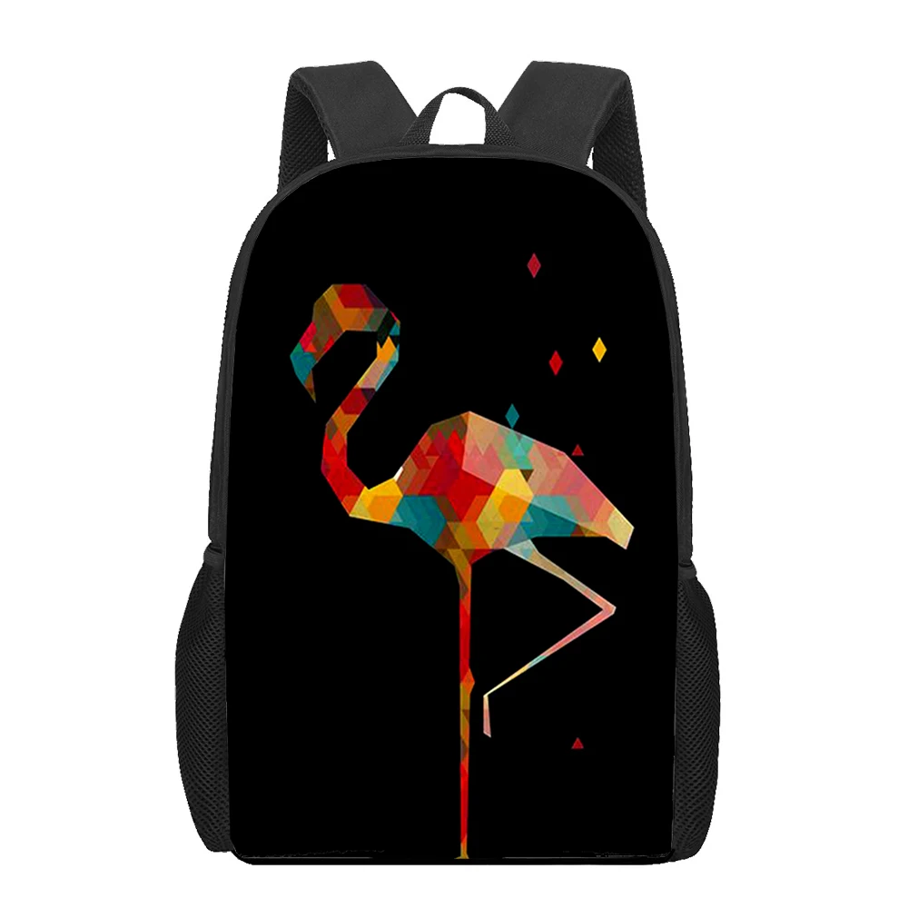 

Trendy red beautiful Flamingo bird Notebook Backpacks pupil School Bags 3D Print Oxford Waterproof Boys/Girls Laptop Backpacks