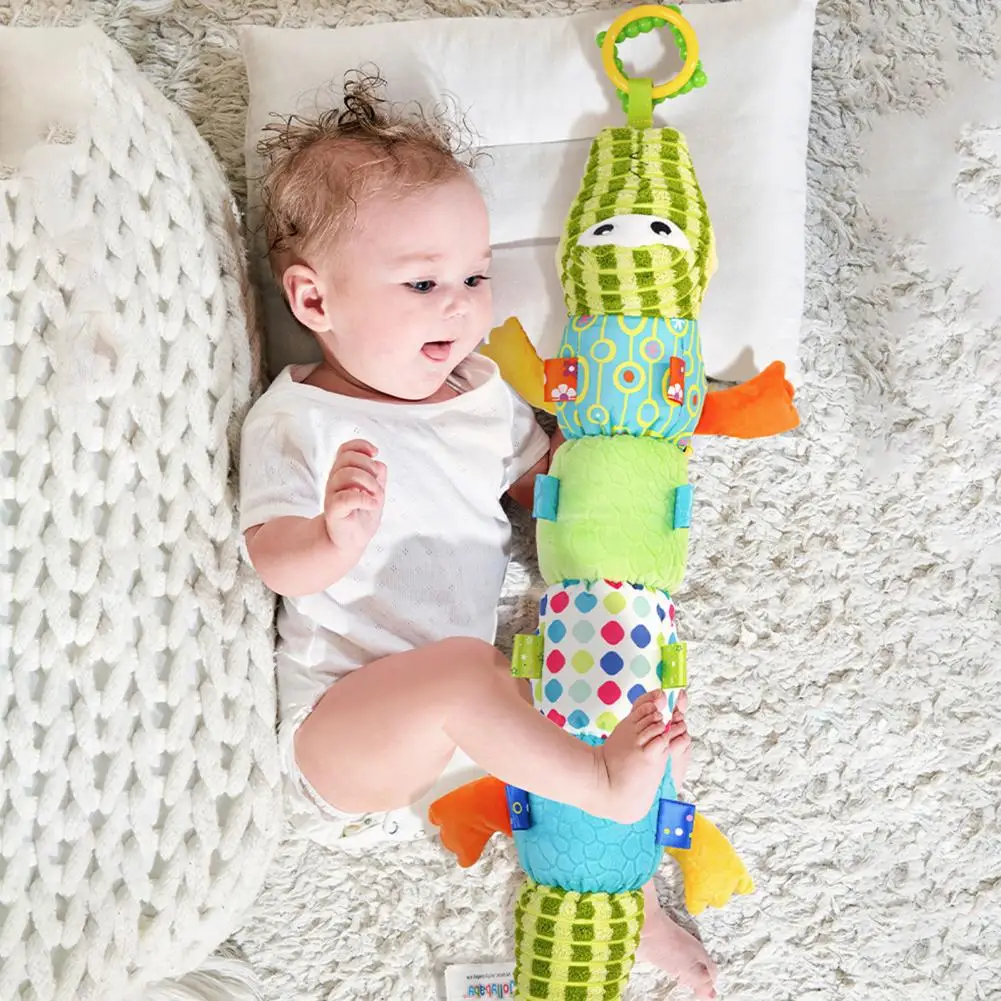 Teething Rattle Plush Toy for Babies Adorable Crocodile Plush Dolls with Built-in Crinkle Bell Bb Sounder Music for Training
Teething Rattle Plush Toy for Babies Adorable Crocodile Plush Dolls with Built-in Crinkle Bell Bb Sounder Music for Training