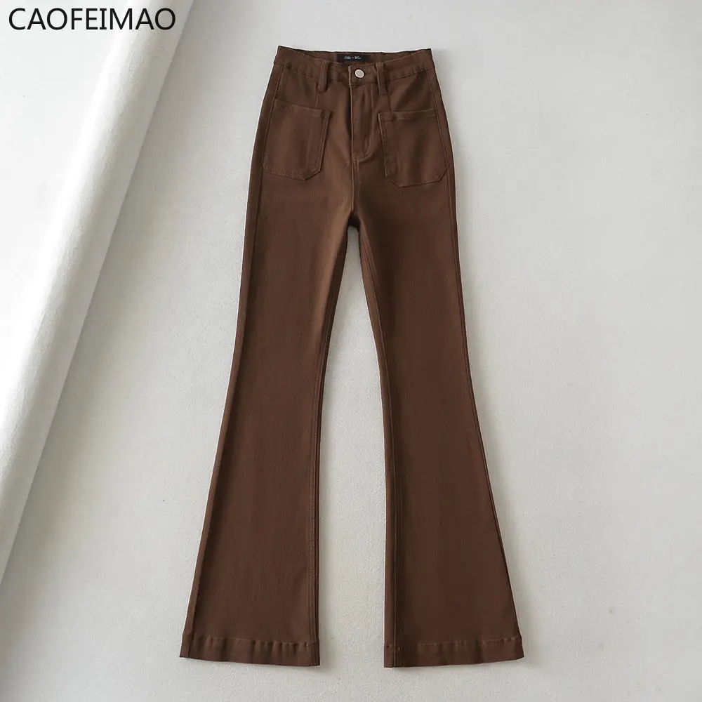 Caofeimao Brown High Waisted Jeans for Women Straight Wide Leg Denim Y2k Pants Streetwear Vintage Trouser Mom Jean Full Length
Caofeimao Brown High Waisted Jeans for Women Straight Wide Leg Denim Y2k Pants Streetwear Vintage Trouser Mom Jean Full Length