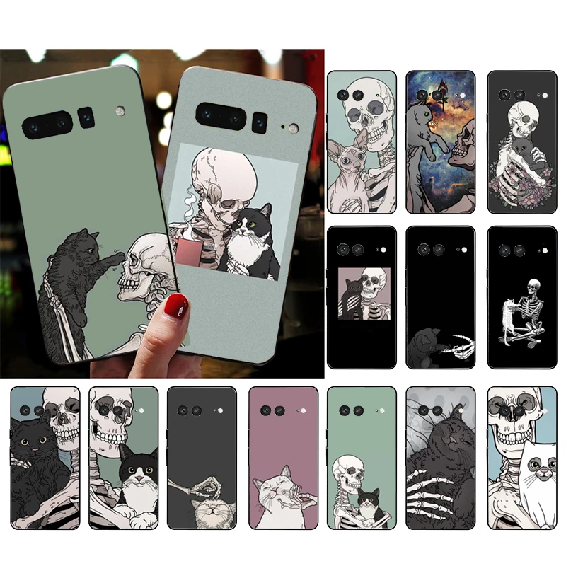Skeleton Cat Phone Case for Google Pixel 7 Pro 7 6A 6 Pro 5A 4A 3A Pixel 4 XL Pixel 5 6 4 3 XL 3A XL 2 XL Funda
Skeleton Cat Phone Case for Google Pixel 7 Pro 7 6A 6 Pro 5A 4A 3A Pixel 4 XL Pixel 5 6 4 3 XL 3A XL 2 XL Funda