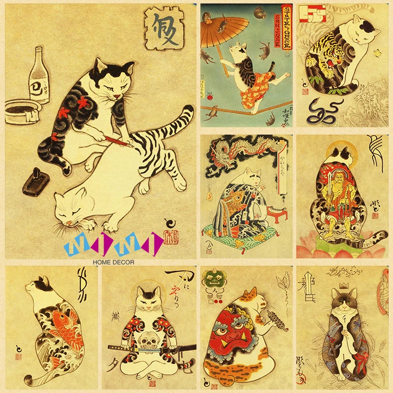 Cat Cute Healing Animation Posters Retro Kraft Paper Retro Room Decor Living Room Bedroom Bistro Bedroom Decoration Home Decor
Cat Cute Healing Animation Posters Retro Kraft Paper Retro Room Decor Living Room Bedroom Bistro Bedroom Decoration Home Decor