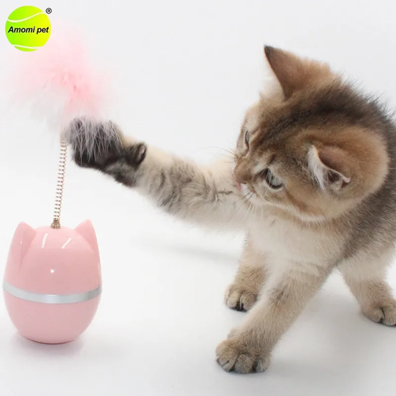 Cats Tumbler Toys Interactive Teaser Feather Cat Toy Accessories Pet Cats Stick Training Toy Rotating Bells Toys Cat Supplies
Cats Tumbler Toys Interactive Teaser Feather Cat Toy Accessories Pet Cats Stick Training Toy Rotating Bells Toys Cat Supplies