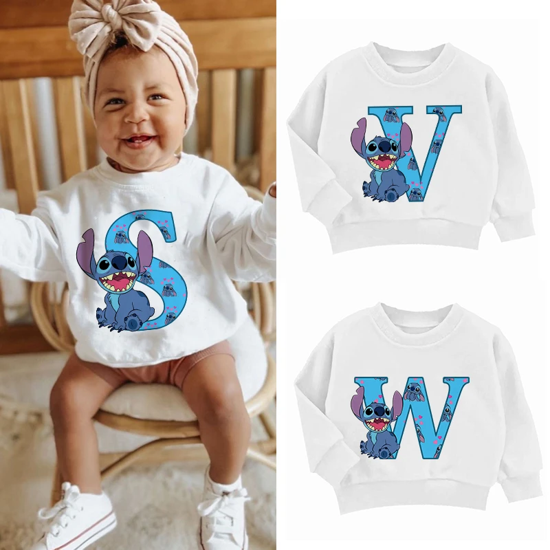 Stitch Children's Sweatshirts Kids Letter Name Combination Clothes Kawaii Cartoons Pullover Girl Boy Fashion Harajuku Sportswear
Stitch Children's Sweatshirts Kids Letter Name Combination Clothes Kawaii Cartoons Pullover Girl Boy Fashion Harajuku Sportswear