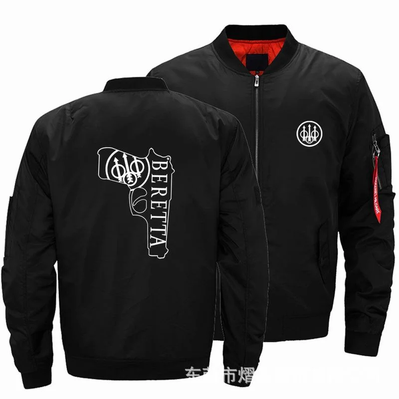 New Autumn Winter Flight Jacket BERETTA Logo Coat Mens Womens Warm Casual Zipper Baseball Jacket mens clothing Harajuku
New Autumn Winter Flight Jacket BERETTA Logo Coat Mens Womens Warm Casual Zipper Baseball Jacket mens clothing Harajuku
