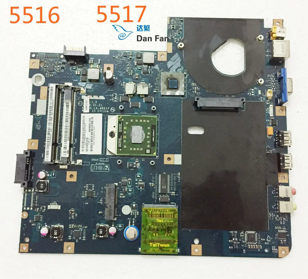 For ACER 5516 5517 Laptop Motherboard KAWG0 LA-4861P Mainboard 100% Tested Fully Work
For ACER 5516 5517 Laptop Motherboard KAWG0 LA-4861P Mainboard 100% Tested Fully Work