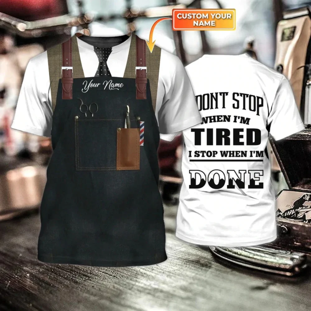 Men's and women's T-shirt Top Men's barber tool round-neck T-shirt 3D scissors printing T-shirt Summer short-sleeved men's shirt
Men's and women's T-shirt Top Men's barber tool round-neck T-shirt 3D scissors printing T-shirt Summer short-sleeved men's shirt