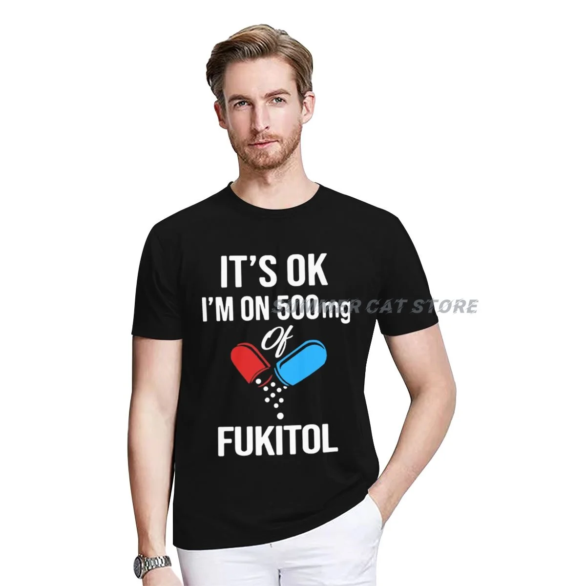 Its Ok I'm On 500mgs Of Fukitol2 T Shirt men women Cotton Short Sleeve Custom Tshirt
Its Ok I'm On 500mgs Of Fukitol2 T Shirt men women Cotton Short Sleeve Custom Tshirt