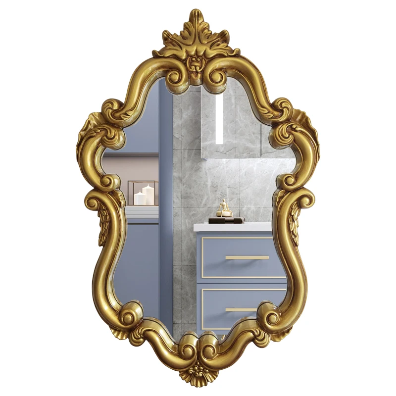 Shower Bathroom Decorative Mirror Wall Vanity Vintage Golden Custom Decorative Mirror Makeup Spiegel House Decoration YX50DM
Shower Bathroom Decorative Mirror Wall Vanity Vintage Golden Custom Decorative Mirror Makeup Spiegel House Decoration YX50DM