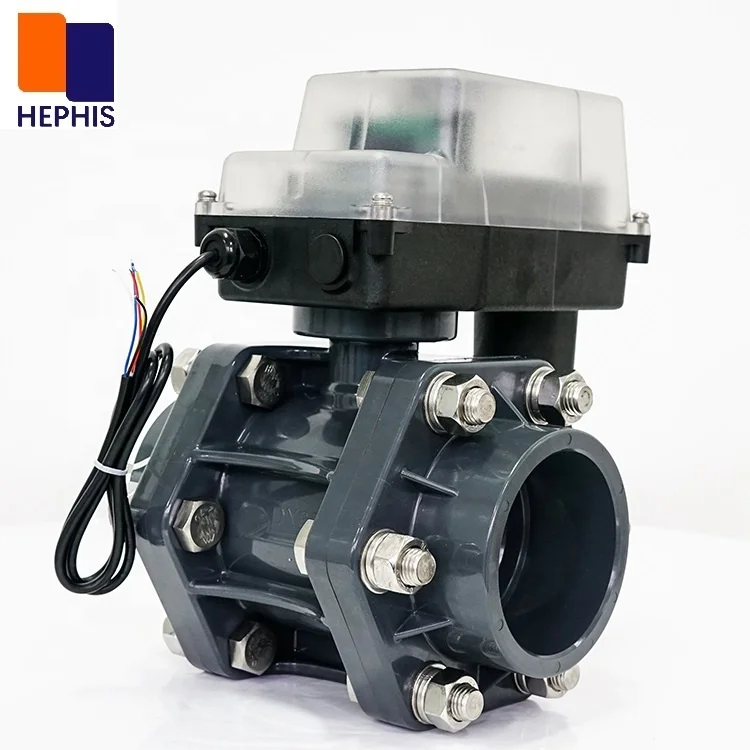 DN80 G3" DC24V 2Ways Motorized Operated PVC Ball Valve With Electric Actuator With On/Off Signal Output For Water Treatment
DN80 G3" DC24V 2Ways Motorized Operated PVC Ball Valve With Electric Actuator With On/Off Signal Output For Water Treatment