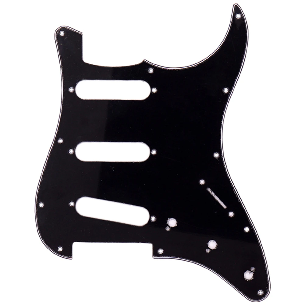 

1pc 3 Ply 11 Holes Pickguard Celluloid Guitar Pickguards Scratch Plate For Strat Guitars SSS Stringed Instruments Part Accessory