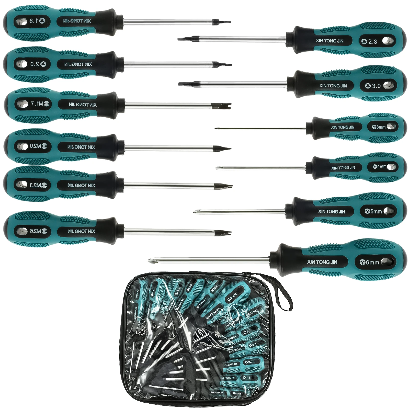 12Pcs Magnetic Tip Screwdrivers Set Cr-V Screwdriver Repair Kit with Y-Shape U-Shape and Triangle Heads Multifunctional Screw
12Pcs Magnetic Tip Screwdrivers Set Cr-V Screwdriver Repair Kit with Y-Shape U-Shape and Triangle Heads Multifunctional Screw
