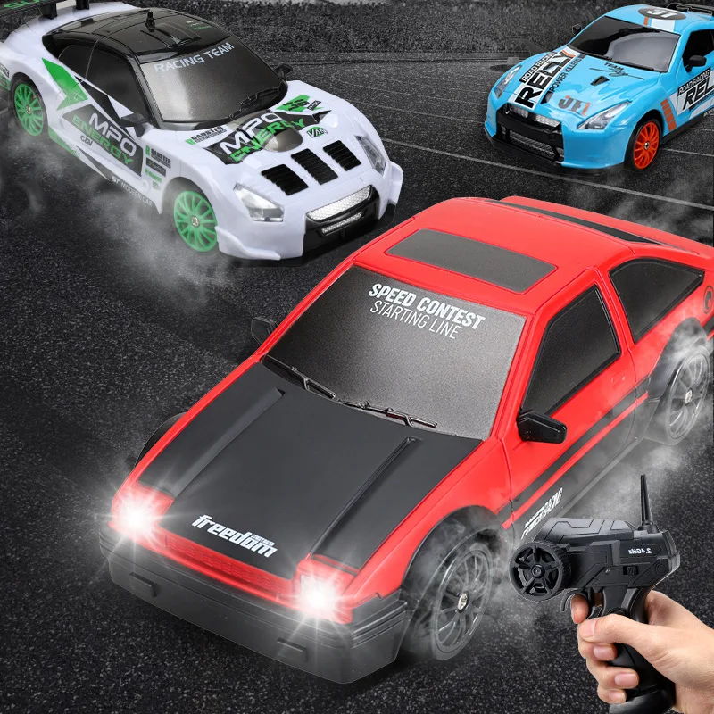 

2.4G 15KM/H Drift RC Car AE86 GTR Model 4WD High Speed RC Racing Car Remote Control Vehicle Toys For Children Birthday Gifts