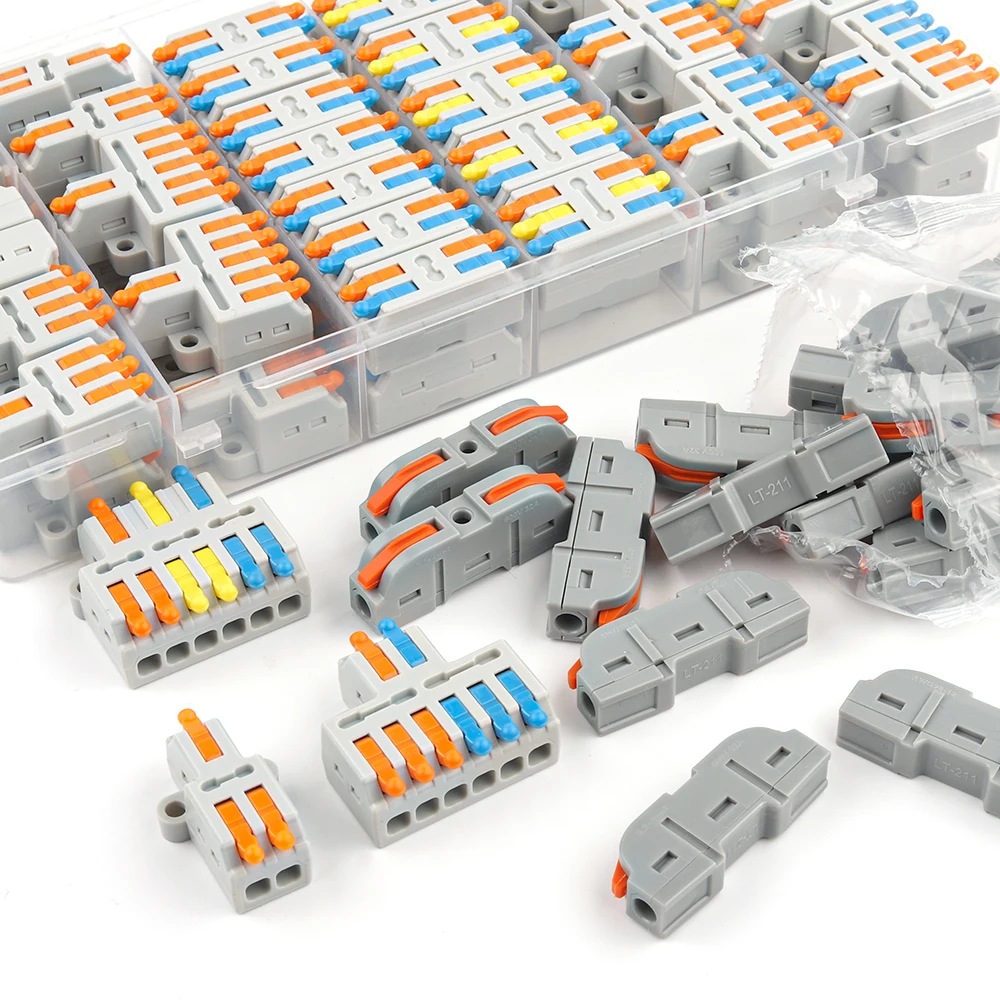 Quick Wire Connector 1 in multiple out Universal Compact Splitter Wiring Cable Push-in Butt Type Home Terminal Block SPL 222-412
Quick Wire Connector 1 in multiple out Universal Compact Splitter Wiring Cable Push-in Butt Type Home Terminal Block SPL 222-412