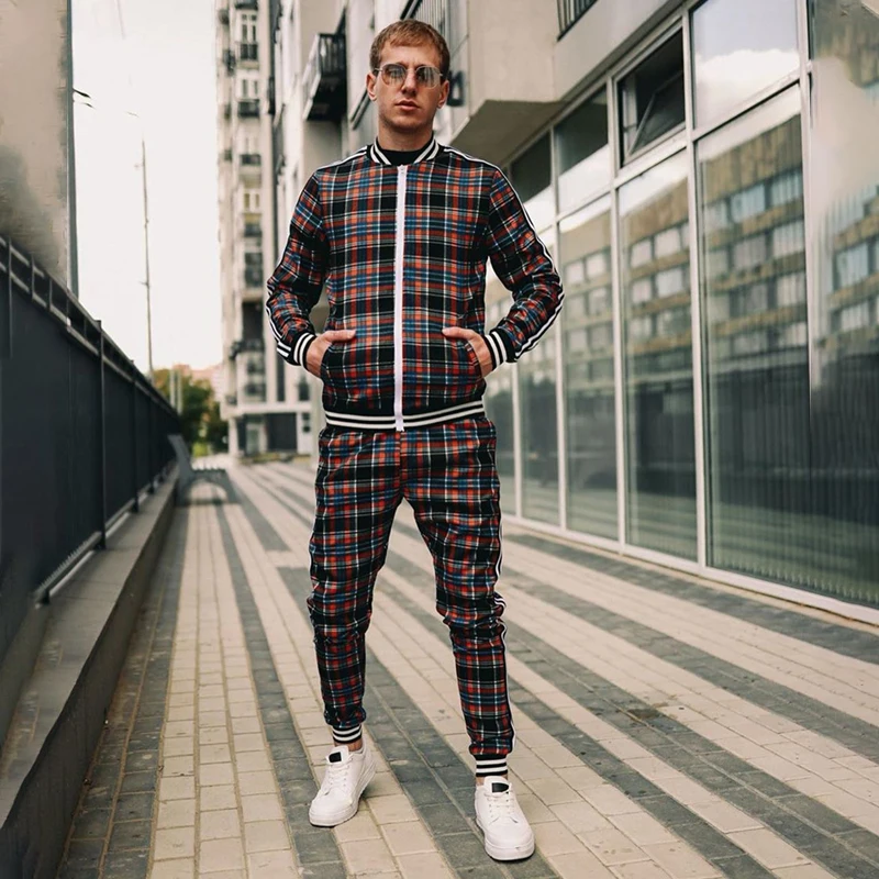 Streetwear New Casual Men's Suits Fashion Plaid Business Casual Zipper Jackets Tops Slim Pants Trendy Menswear
Streetwear New Casual Men's Suits Fashion Plaid Business Casual Zipper Jackets Tops Slim Pants Trendy Menswear