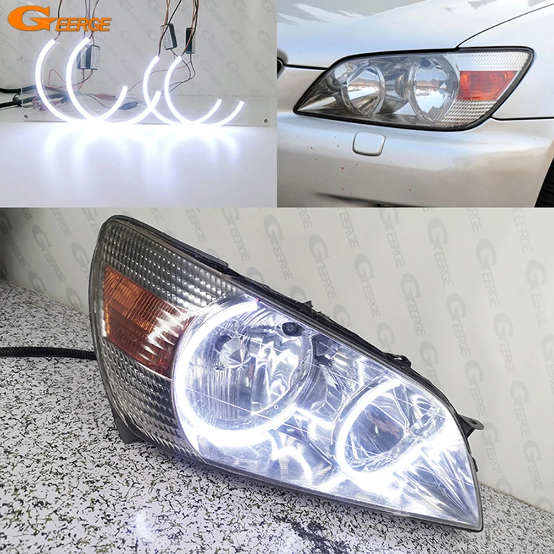 Geerge For Lexus IS 200 300 Toyota Altezza SXE10 Ultra Bright COB Led Angel Eyes Kit Halo Rings Car Accessories
Geerge For Lexus IS 200 300 Toyota Altezza SXE10 Ultra Bright COB Led Angel Eyes Kit Halo Rings Car Accessories