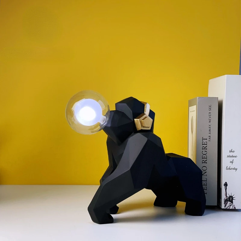 Nordic Animal King Kong Statue With Light Bulb Gorilla Sculpture Figurines Desk Lamp Desktop Ornaments Office Home Decor Gifts
Nordic Animal King Kong Statue With Light Bulb Gorilla Sculpture Figurines Desk Lamp Desktop Ornaments Office Home Decor Gifts