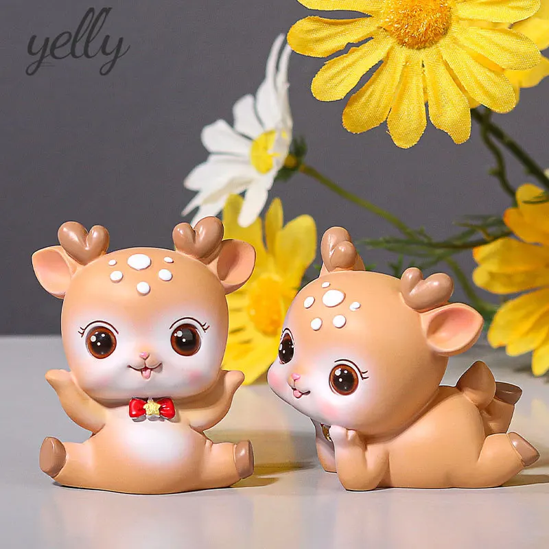 Cartoon Cute Girl Heart Little Cute Deer Ornaments Creative Cake Ornaments Car Decoration Resin Crafts Gifts
Cartoon Cute Girl Heart Little Cute Deer Ornaments Creative Cake Ornaments Car Decoration Resin Crafts Gifts