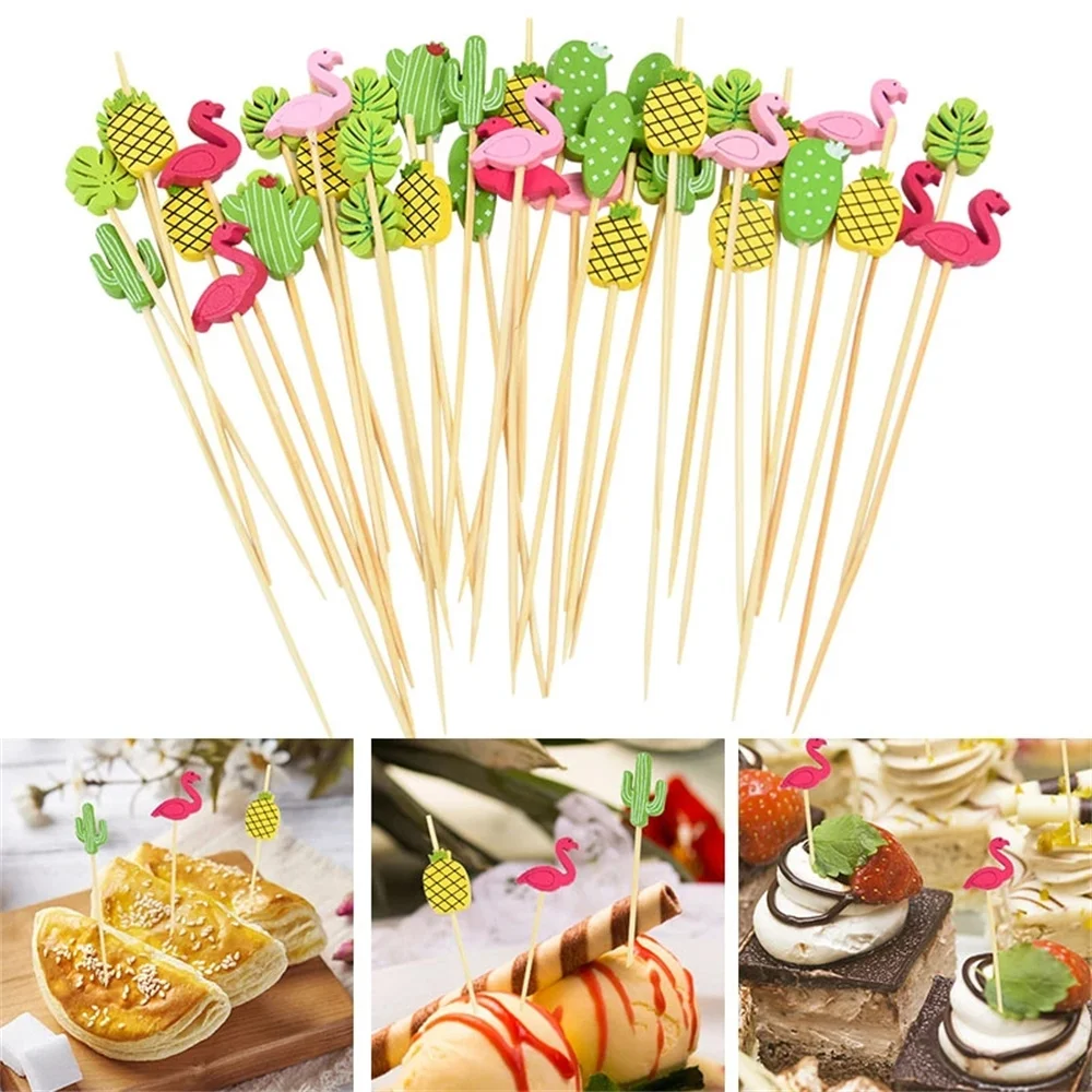 100pcs Food Fruit Toothpick Cupcake Dessert Salad Cocktail Decorative Pick For Bar Summer Hawaii Party Wedding Decoration
100pcs Food Fruit Toothpick Cupcake Dessert Salad Cocktail Decorative Pick For Bar Summer Hawaii Party Wedding Decoration