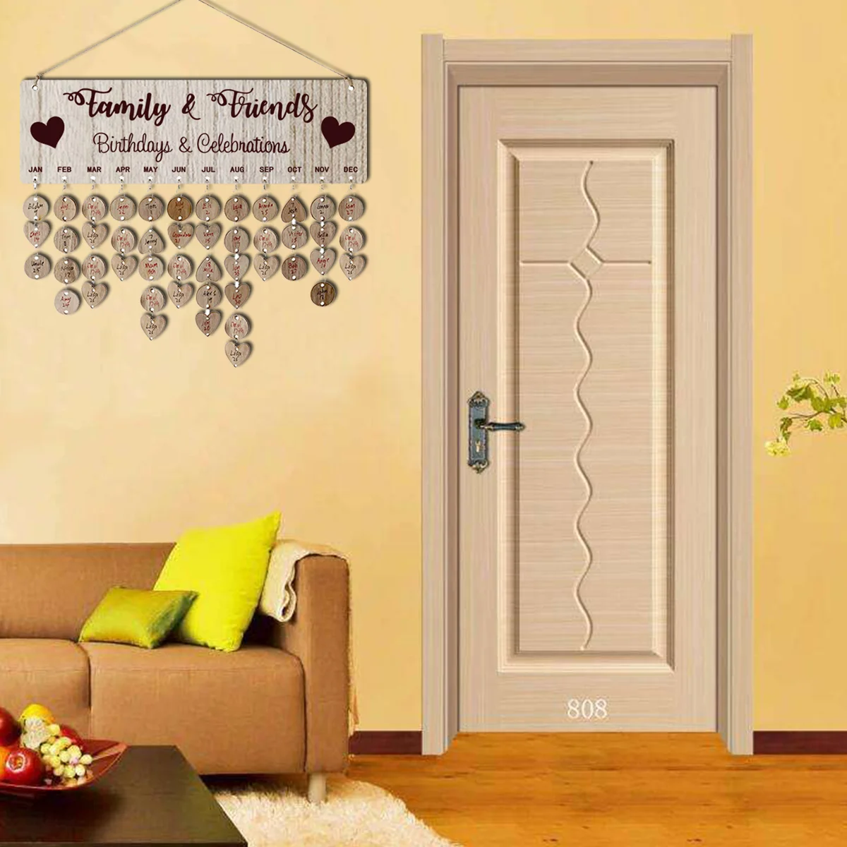 1 Set Creative Craft Gift Hanging Decoration Reminder Wall Calendar for Home Living Room Birthday Bedroom 
1 Set Creative Craft Gift Hanging Decoration Reminder Wall Calendar for Home Living Room Birthday Bedroom