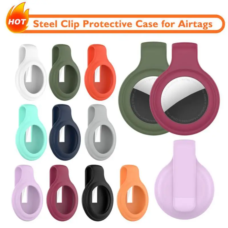 Защитный чехол со стальным зажимом для аirtag Locator, защитный рукав, брелок, силиконовый чехол для устройства против потери для аirtag Locator 
Защитный чехол со стальным зажимом для аirtag Locator, защитный рукав, брелок, силиконовый чехол для устройства против потери для аirtag Locator