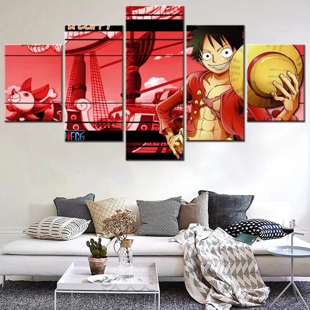 5 Pieces Japan Anime Monkey D. Luffy Canvas Hd Prints Paintings Living Room Home Wall Art Decor Pictures Modern Modular Posters
5 Pieces Japan Anime Monkey D. Luffy Canvas Hd Prints Paintings Living Room Home Wall Art Decor Pictures Modern Modular Posters