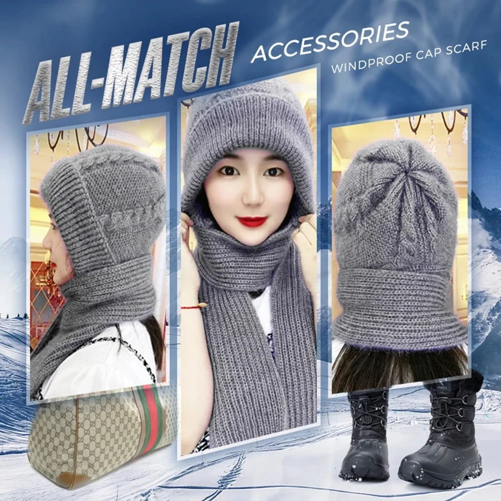 2022 New Women's Autumn Winter Hat Winter Set Cycling Hat Scarf One-Piece Wind Snow Hat Comfortable Suitable for Walking 
2022 New Women's Autumn Winter Hat Winter Set Cycling Hat Scarf One-Piece Wind Snow Hat Comfortable Suitable for Walking