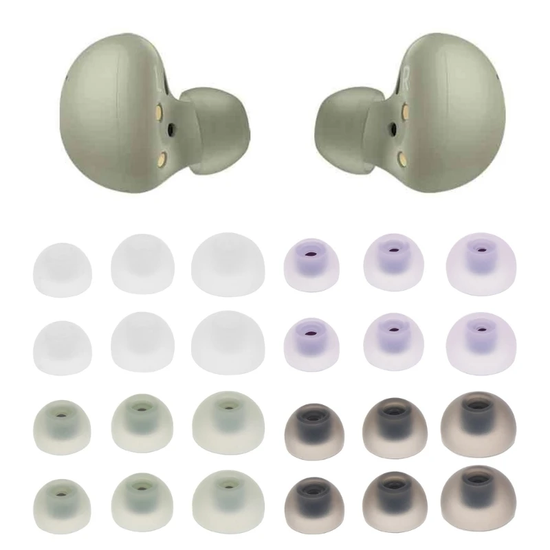 

6Pcs In-Ear Earcaps For Galaxy Buds2 Earphone Silicone Covers Cap Replacement SM-R177 Earbud Eartips Earplug Ear Pads